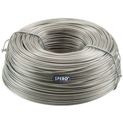 Spero 1 rol gegloeid vlechtdraad 1,25kg | verzinkt - SPVMHV1