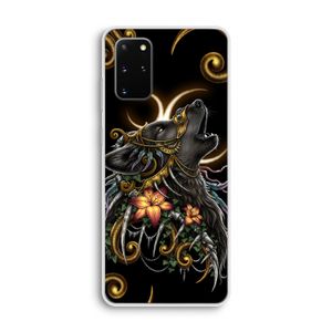 Huilende Wolf: Samsung Galaxy S20 Plus Transparant Hoesje