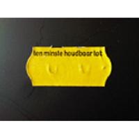 Etiket 2612 geel perm 2slit Tenminste ho