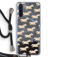 Ponys: Oppo A91 Transparant Hoesje met koord
