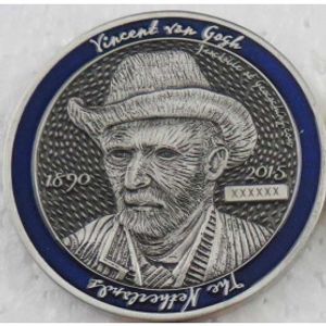 Dutch Geocoin 2015 - Antiek zilver - RE - Vincent van Gogh