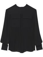 Proenza Schouler blouse plissée à manches longues - Noir - thumbnail