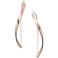 Skagen SKJ1328791 Oorhangers Kariana staal zilver-en rosekleurig