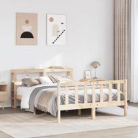 Bedframe zonder matras massief grenenhout 120x190 cm