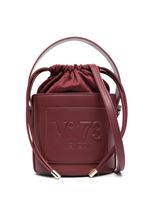 V°73 sac à main à logo embossé - Rouge