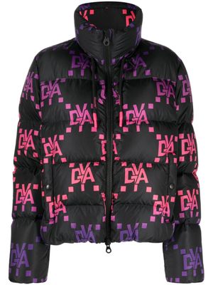 Duvetica doudoune à motif monogrammé - Noir