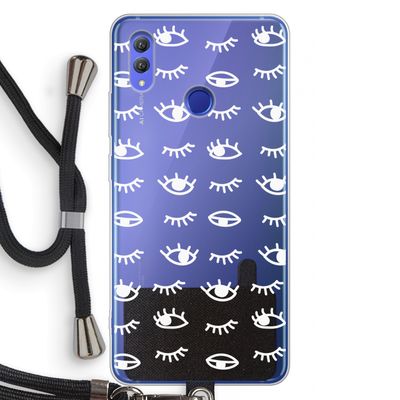 Eye pattern #3: Honor Note 10 Transparant Hoesje met koord