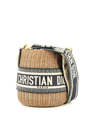 Christian Dior Pre-Owned sac porté épaule Dior en osier pre-owned - Marron