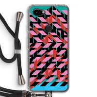 Skew Blush 2: Pixel 3a Transparant Hoesje met koord