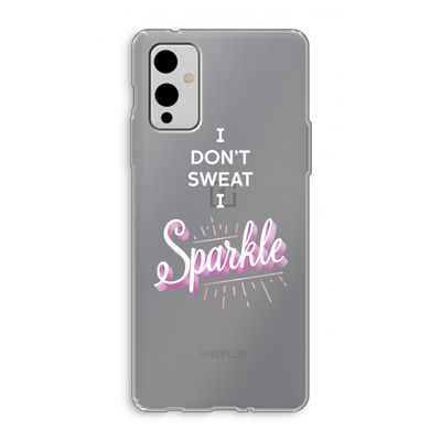 Sparkle quote: OnePlus 9 Transparant Hoesje