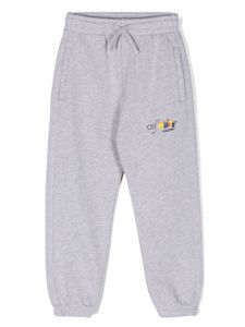 Off-White Kids pantalon de jogging à logo Funny imprimé - Gris