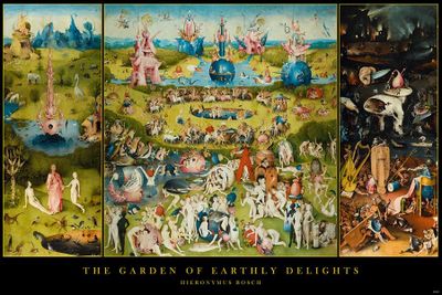 Garden Of Earthly Delights Hieronymus Bosch Poster 61x91.5cm Garden Of Earthly Delights Hieronymus Bosch Poster 61x91.5cm