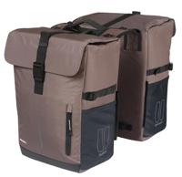 Basil Dubbele fietsas move 30 liter 16 x 27 x 38 cm - bruin