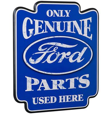 Ford Only Genuine Parts Used Here Pub Bord - Houten Wandbord - Contour Cut - Bar LAATSTE STUKS