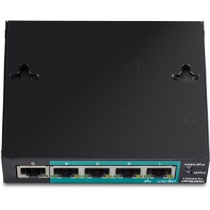 Trendnet TE-FP051 netwerk-switch Unmanaged Fast Ethernet (10/100) Power over Ethernet (PoE) Zwart