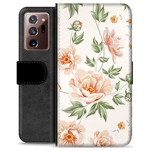 Samsung Galaxy Note20 Ultra Premium Portemonnee Hoesje - Bloemen