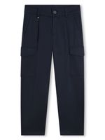 BOSS Kidswear pantalon cargo à détails plissés - Bleu