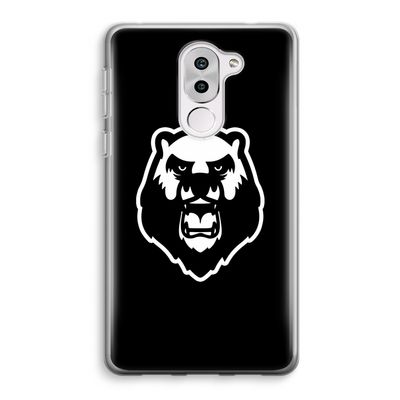 Angry Bear (black): Honor 6X Transparant Hoesje