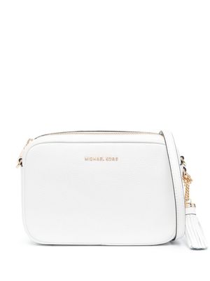 Michael Kors sac porté épaule zippé à plaque logo - Blanc