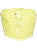 Charo Ruiz Ibiza haut Sting crop à design corset - Jaune