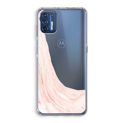 Peach bath: Motorola Moto G9 Plus Transparant Hoesje