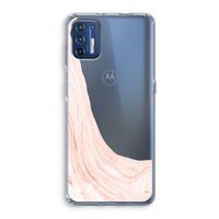 Peach bath: Motorola Moto G9 Plus Transparant Hoesje