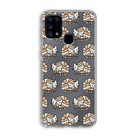 Slapende poes: Samsung Galaxy M31 Transparant Hoesje