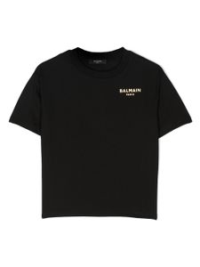 Balmain Kids t-shirt en coton à logo imprimé - Noir