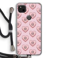 Chicks before dicks: Pixel 4a Transparant Hoesje met koord