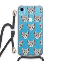 Kitten: iPhone XR Transparant Hoesje met koord Kitten: iPhone XR Transparant Hoesje met koord
