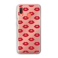 Lips: Samsung Galaxy A20e Transparant Hoesje