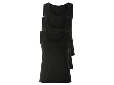 esmara Dames tanktop 3 stuks (Zwart, XXL)