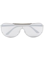 Versace Eyewear lunettes de soleil à monture aviateur - Argent