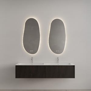 Badkamermeubel Gliss Design Timotheus 180 cm Charcoal (Keuze Wastafel)