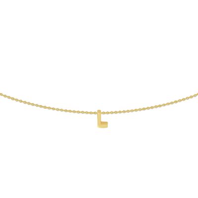 Ketting Geelgoud Letter 'L' 41-43-45 cm
