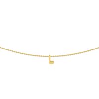 Ketting Geelgoud Letter 'L' 41-43-45 cm