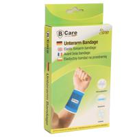 B-Home bandage/brace voor onderarmen - 2x stuks - volwassenen - universele maat - blauw   - - thumbnail