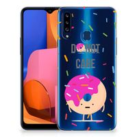 Samsung Galaxy A20s Siliconen Case Donut Roze