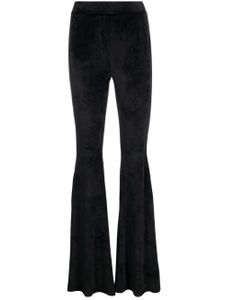 GCDS velvet flared trousers - Noir