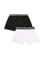 BOSS Kidswear lot de deux boxers à logo imprimé - Blanc