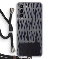 Marrakech Zigzag: Samsung Galaxy S21 Transparant Hoesje met koord