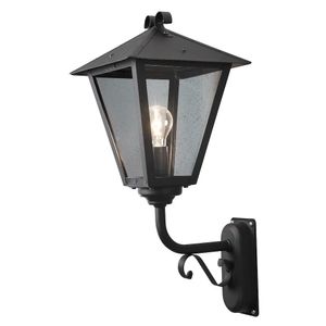 KonstSmide Landelijke wandlamp Benu zwart 434-750