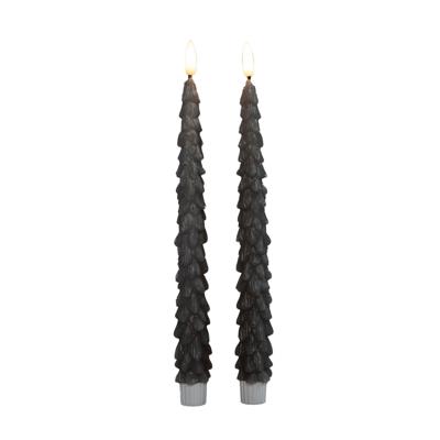 Dinerkaars kerstboom 27 cm taupe - Annas collection