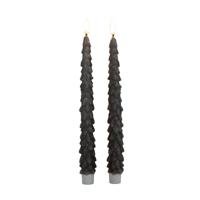 Dinerkaars kerstboom 27 cm taupe - Annas collection