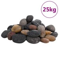 VidaXL Kiezelstenen gepolijst 5-8 cm 25 kg meerkleurig