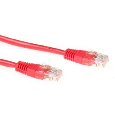 ACT Rode 0,25 meter U/UTP CAT6 patchkabel met RJ45 connectoren