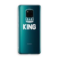 King zwart: Huawei Mate 20 Pro Transparant Hoesje King zwart: Huawei Mate 20 Pro Transparant Hoesje