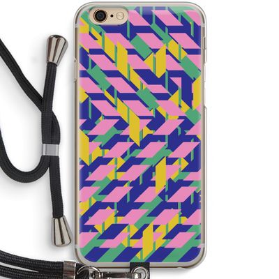 Skew Blush 1: iPhone 6 / 6S Transparant Hoesje met koord