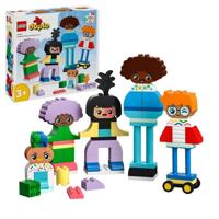 LEGO 10423 DUPLO My Town-personages om te bouwen met verschillende emoties, speelgoed met 71 stenen met 5 personages.