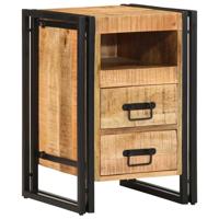 Nachtkastje met lade Bruin 40 x 40 x 59 cm massief mangohout